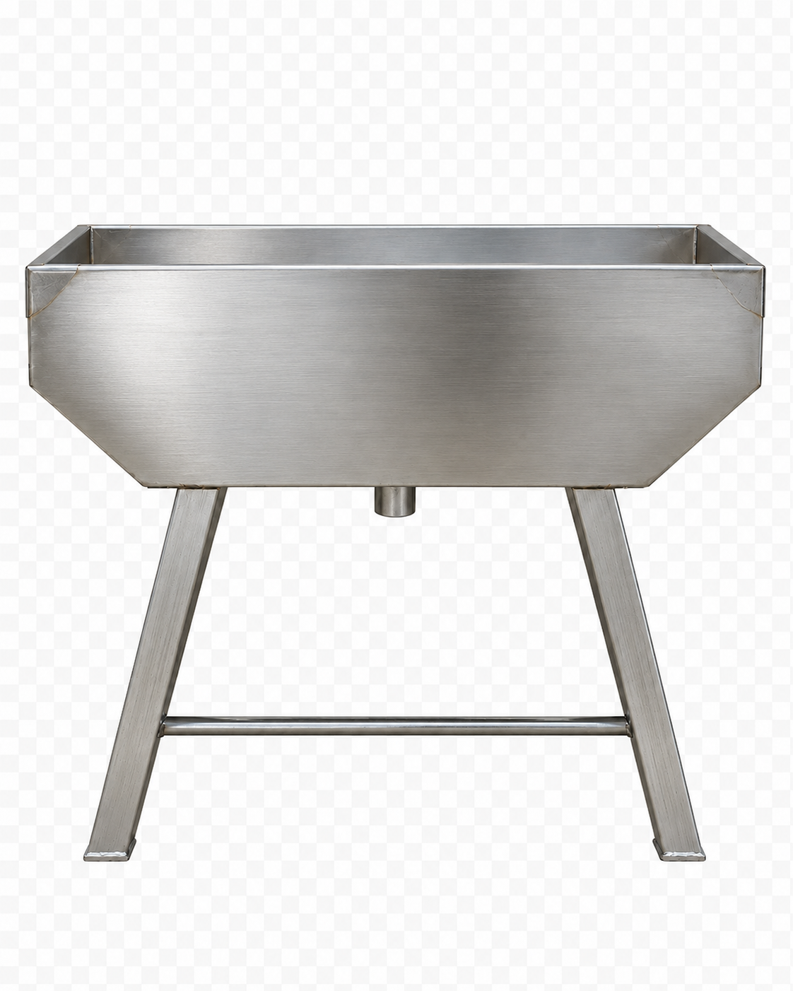 Abbeveratoio da pascolo a vasca in acciaio inox AISI 304 con galleggiante – bovini, equini e ovini